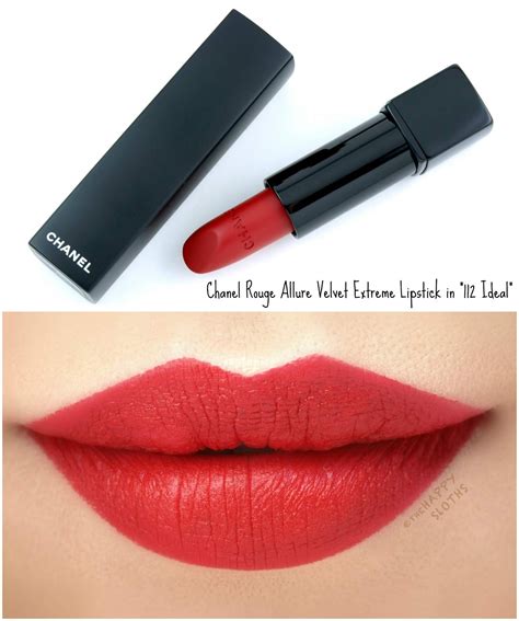 chanel rouge allure velvet extreme 112 ideal|chanel rouge allure reviews.